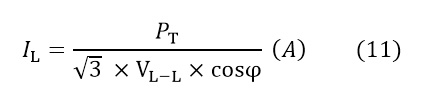 محاسبه جریان عبوری از برق سه فاز