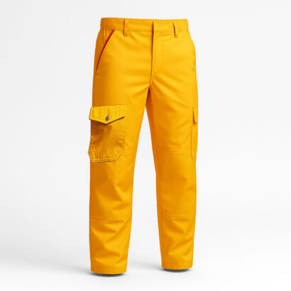 شلوار کار تخصصی برقکاری رنگ زرد و قرمز